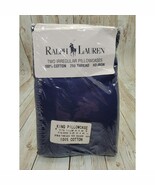 RALPH LAUREN Home Collection 2 Navy Blue King Pillowcase 20X40 - $1,098.08 MXN