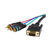 Startech.Com HD15CPNTMM3 3FT HD15 To Component Rca Breakout Cable - £33.96 GBP
