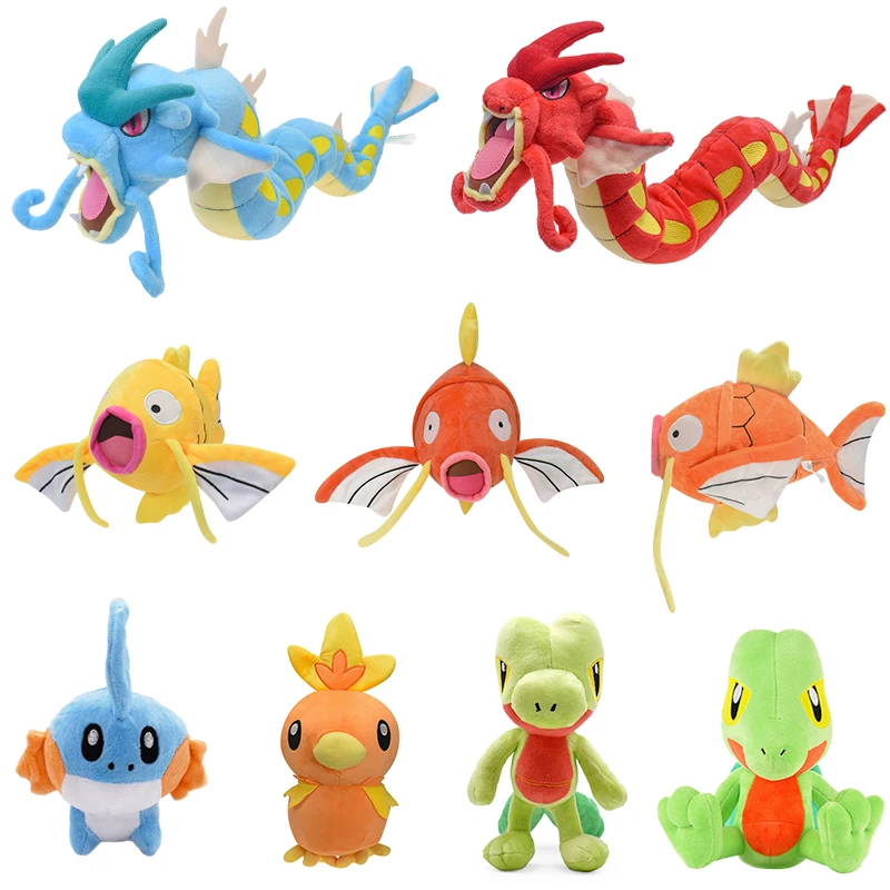 Mudkip Torchic Treecko Pokemon Plushies Toy Magikarp Gyarados Pidgeotto Japan - £11.02 GBP+