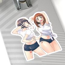Waifu Ochako Uraraka Kyoka Jiro Kiss-Cut Sticker Ecchi My Hero Academia ... - $5.98+