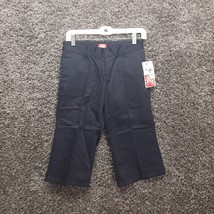 Dickies Pants Girls Plus Pants Shorts 28 Waist 8 1/2 Navy Khaki Capri NOS NWT - £2.39 GBP