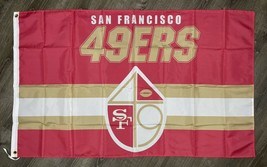 San Francisco 49ers Retro Style Man-Cave Flag 3x5 ft Sports Banner Garage - $20.00