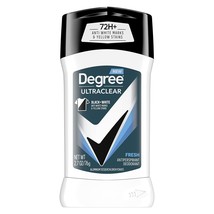 Degree Men UltraClear Antiperspirant Deodorant Fresh 72-Hour Sweat &amp; Odo... - £15.17 GBP