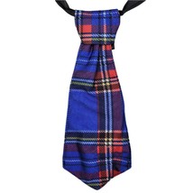 Plaid Neck Tie Choker Ribbon Closure Short Mini School Girl Costume Blue... - £11.67 GBP