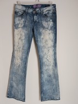 Rerock by Express Boot Cut Jeans Distressed Women’s Size 10 - $536.80 MXN