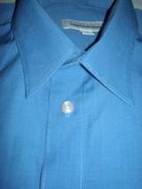Joseph &amp; Feiss International Men&#39;s Dress Shirt 15 34/35 Blue NO-IRON EOC - £13.46 GBP
