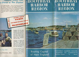 Boothbay Harbor Region Maine Brochure with Map Photos Visitor Information  - £17.29 GBP