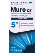 Muro 128 Eye Drops, Temporary Relief for Corneal Edema, 5% Solution, 0.5... - $22.99