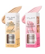 TLM Color Changing Foundation +Color Changing Blush , Liquid Base TLM Co... - $14.98