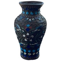 Vintage Chinese Cloisonne Mini Bud Vase On Copper Floral Handmade Estate... - €19,07 EUR