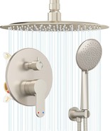 Ceiling Shower Faucet Set with 10&quot; Rain Shower head and Handheld Shower ... - $103.90