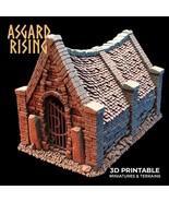 3D Printed Asgard Rising Cemetery Mausoleum 28mm-32mm Ragnarok D&amp;D - $37.78+