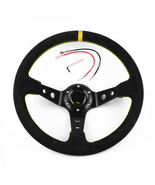 Omp 350MM 14inch Suede Deep Dish Universal Racing Wheel Car Rally Drift ... - £70.35 GBP