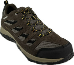 Columbia Men&#39;s Crestwood Low Brown Waterproof Hiking Boots, BM5372-255 - £56.65 GBP