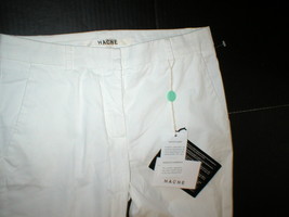 New Womens Designer Hache Pants Italy 40 4 Skinny Cigarette Work White N... - $346.50