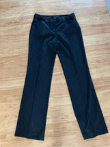 Express editors pants black with small stripes size 6 - $19.80