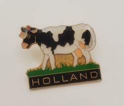 HOLLAND Guernsey Cow Collectible Travek Souvenir Lapel Hat Pin Pinchback - $16.63