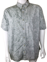 Reyn Spooner Hawaiian Shirt Mens 2XL Tropical Reverse Print Green Floral... - $58.78