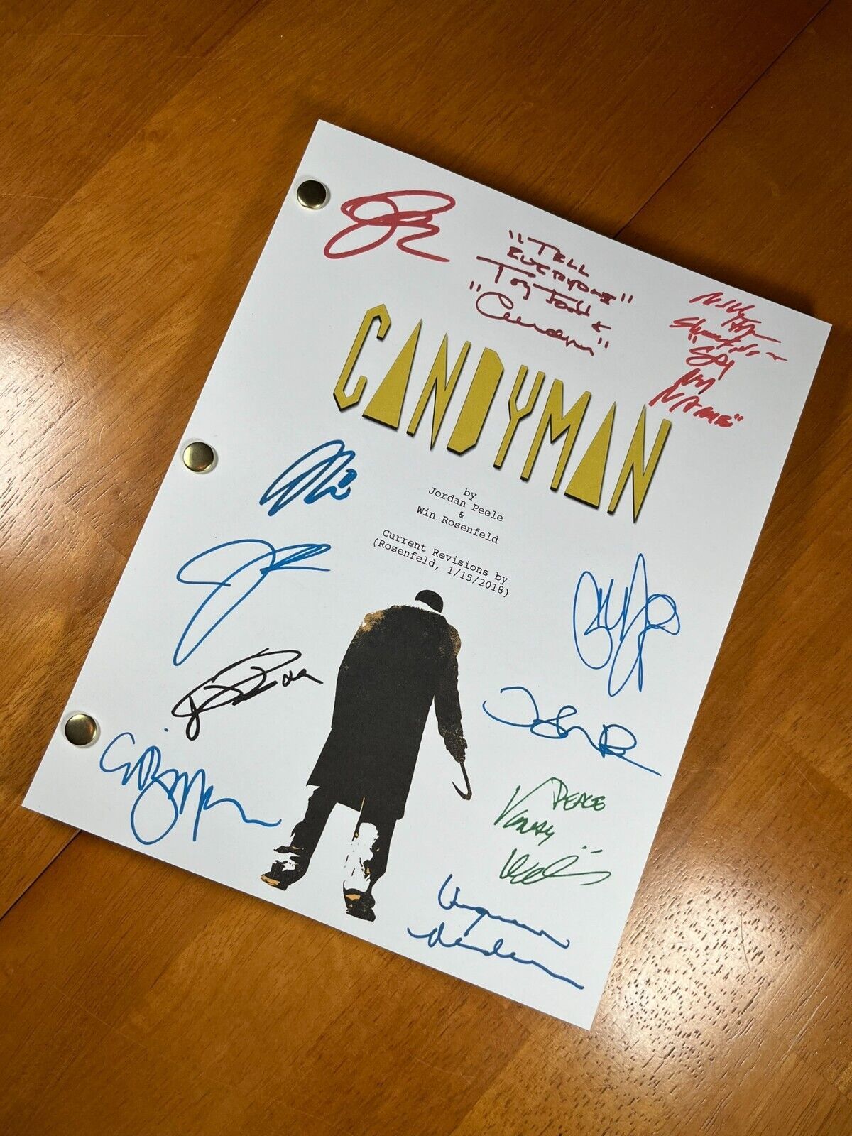 Candyman 2021 Script Signed- Autograph Reprints- Full Script - $24.99