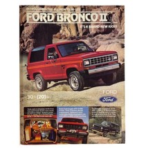 Ford Bronco II 2 Vintage 80s Print Ad 1983 Cars Automotive Detroit - £18.65 GBP
