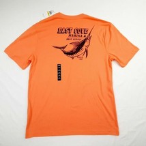 Izod Saltwater Men&#39;s Relaxed T-shirt Size Medium Orange AB16 - £11.92 GBP