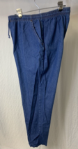 Bobby Brooks Denim Jeans Women 16 Elastic Waist Blue Wash 27&quot; Inseam SEE ALTERED - £12.31 GBP