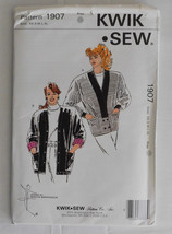 Pattern Kwik Sew 1907 Misses Sizes XS S M L XL Cardigans, Stretch Knits Only - $8.00