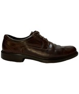 ECCO Helsinki Bike Toe Lace Up Comfort Dress Casual Cocoa Brown EU 46 US... - $94.76 CAD
