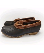 LL Bean Bean Boots Mens Size 10 Brown Rubber Moc Duck Waterproof Made US... - €36,62 EUR