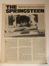 Bruce Springsteen Vintage Elvis Presley Magazine Article 1 page - £5.44 GBP
