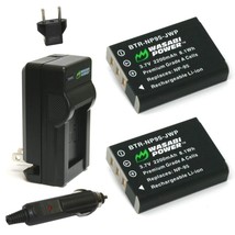 Wasabi Power Battery (2-Pack) and Charger for Fujifilm NP-95 and Fuji FinePix RE - $38.99