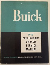 1959 Buick Preliminary Chassis Service Manual OEM Vintage Original Book - $18.95