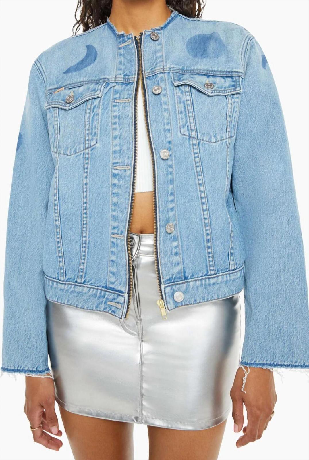 Mother The Bruised Bruser Denim Jacket Call A Spade A Spade - $291.00
