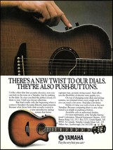 1985 Yamaha Acoustic-Electric Push-Button Guitar advertisement 8 x 11 ad print - $4.50