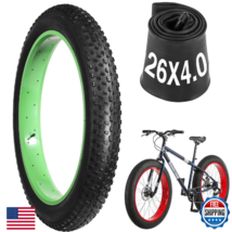 26x4.0 Fat Bike Tires &amp; Tubes Folding Puncture Resistant - Set for Front... - $77.25