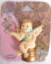 1994 Gabriella Accessories Angel Cherub Baroque Brooch Glossy Resin Pin ... - £7.83 GBP