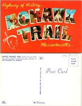 Massachusetts Mohawk Trail Highway of History Native Americans Vintage Postcard - £7.40 GBP