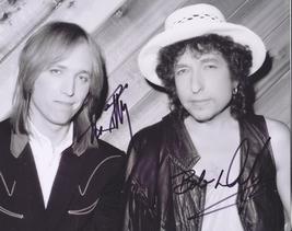 2X Signed Bob DYLAN &amp; Tom PETTY Autographed Photo w/ COA - Traveling Wilburys - £169.07 GBP