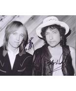 2X Signed Bob DYLAN &amp; Tom PETTY Autographed Photo w/ COA - Traveling Wil... - £177.61 GBP