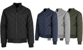 Men&#39;s Heavyweight Quilted Water Resistant Bomber Jacket (Sizes, S-2XL) - £31.10 GBP