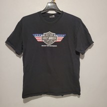 Harley Davidson Mens Shirt Large Declare Your Independence Black Short Sleeve - £11.18 GBP