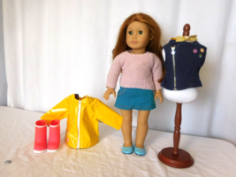 American Girl Doll Truly Me 61 + AG doll Sparkle Sweater Outfit +  Truly Me Navy - $69.30