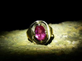 Haunted QUEEN MA&#39;AT EGYPTIAN GODDESS HEAVEN LADY Ruby Gold Sterling Ring... - $434.00