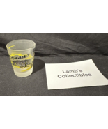 Kansas Homestead Scene 2&quot; shot glass black yellow nightcap collectible s... - £9.25 GBP
