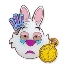 Alice in Wonderland Disney Pin: White Rabbit with Pocket Watch  - $9.90