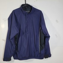 Mens Dry Joys by Foot Joy golf Wind Jacket 1/2 zip Blue/gray Size Large - £22.27 GBP