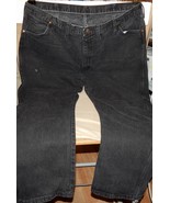 Wrangler Black Jeans Mens Size 44 X 30 Straight Leg 13MWZWK 100% Cotton ... - $446.47 MXN