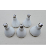 23SS00 SET OF 5 GE REVEAL LED BULBS: 700L 2700K 9W 120V, ALL TEST GOOD, VGC - $13.96