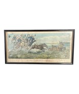 Antique Stagecoach Coaching Print Consequences Of Being Drove Gentleman ... - $88.83