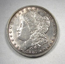1887 Silver Morgan Dollar CH AU Coin AN289 - £38.05 GBP